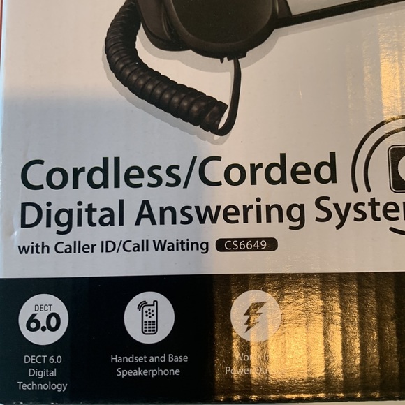 Vtech Cordless/Corded Digital Answering System Caller ID/Call Waiting Base New - Picture 2 of 6